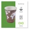Eco-Products 8 oz. World Art Renewable and Compostable Paper Hot Cups - Brown/White (20 Packs/Carton)